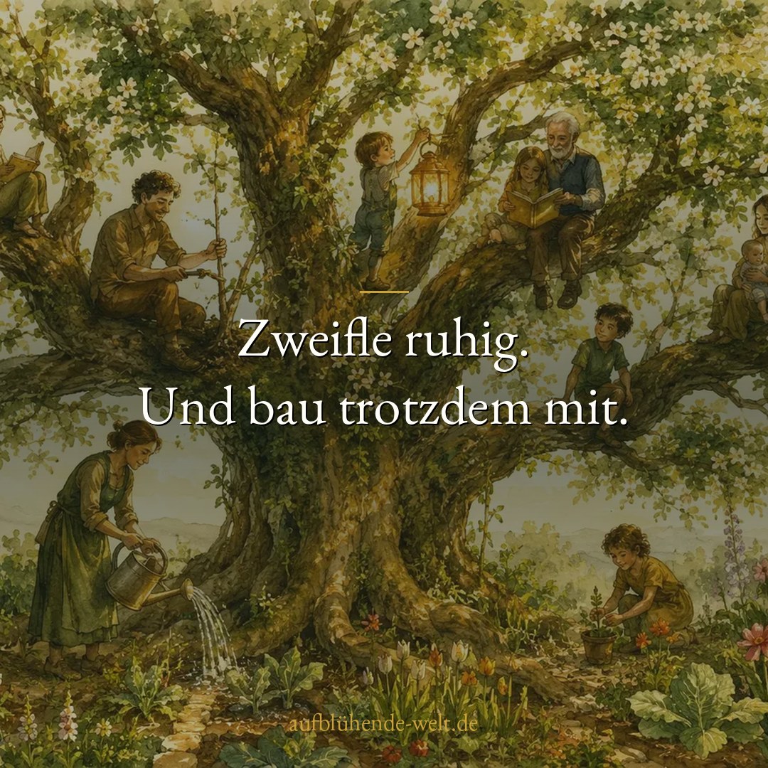 Zweifle ruhig. Und bau trotzdem mit.